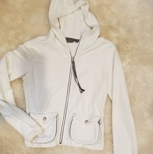 White Anky zip up hoodie